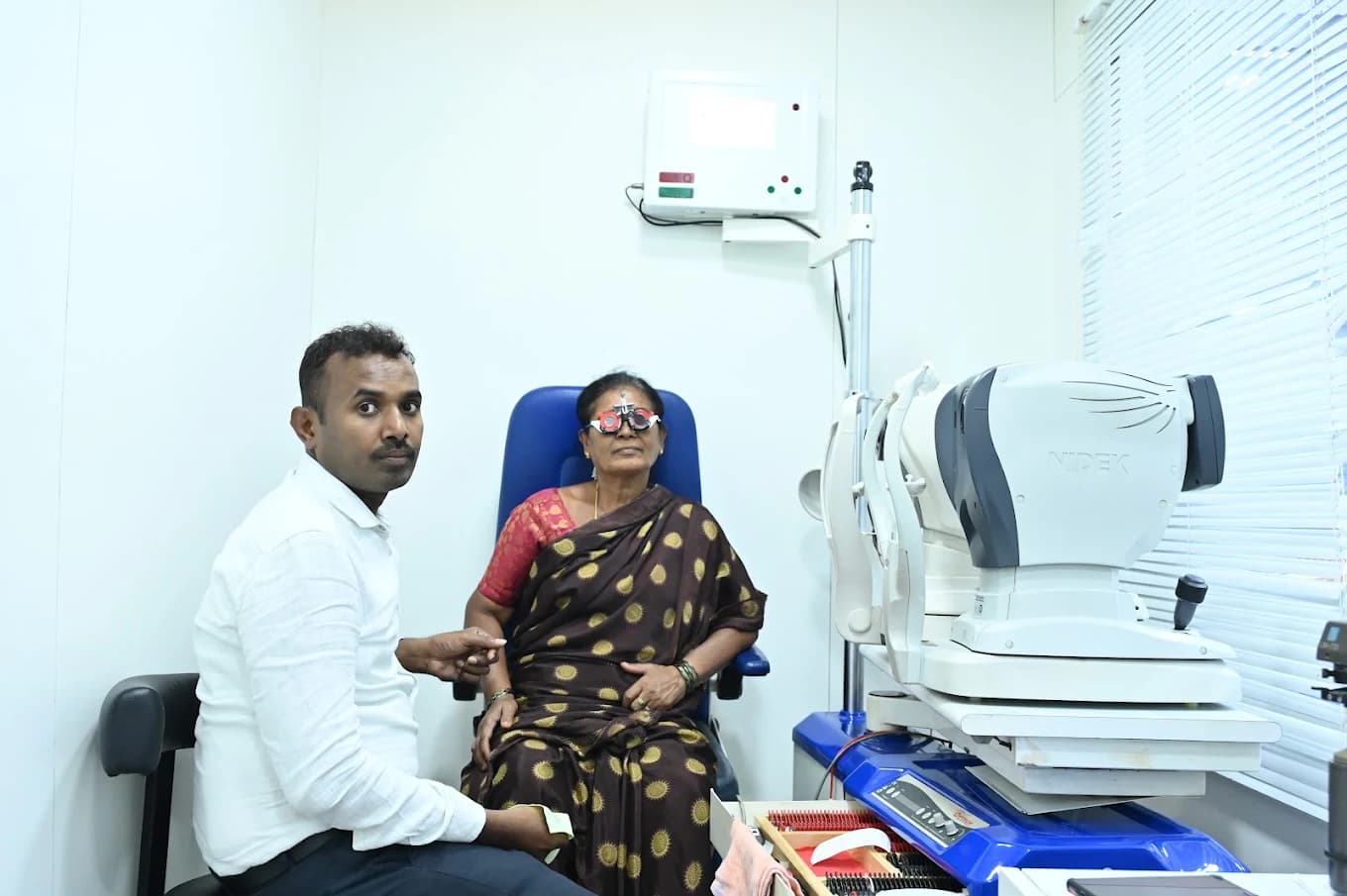 Care at Suvarna Nethralaya — patient examination